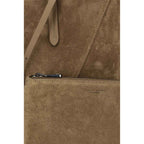 Brunello Cucinelli Beige Calf Leather Bos Taurus Shoulder Bag