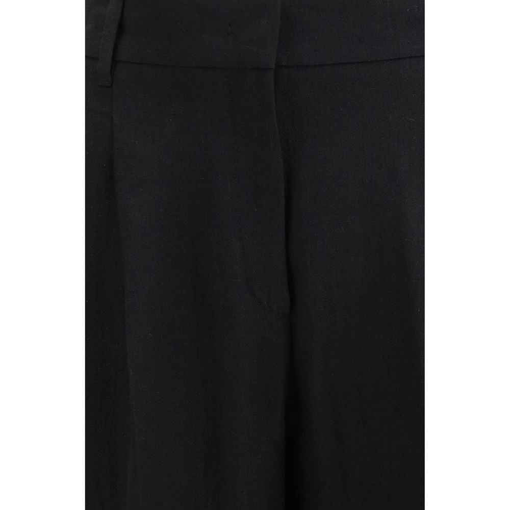 Max Mara Black Linen Pants