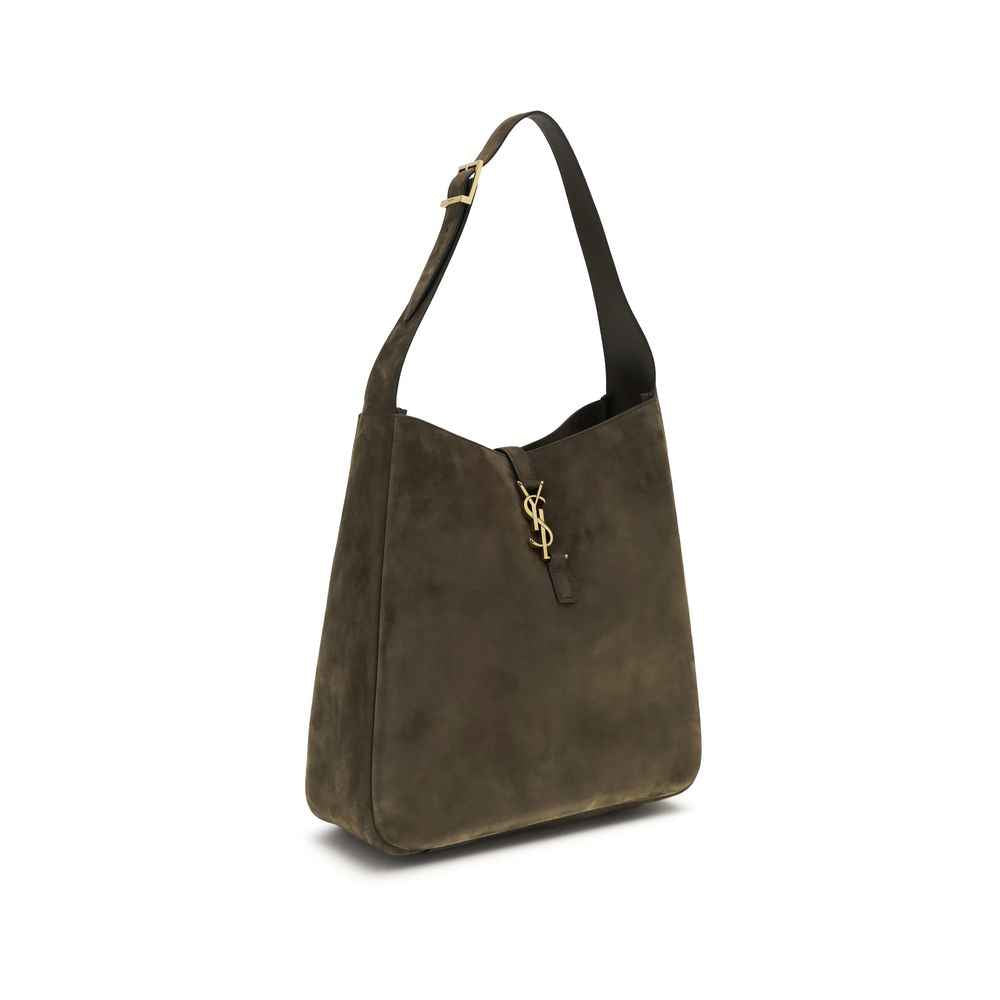 Saint Laurent Bicolor Calf Leather Bos Taurus Shoulder Bag