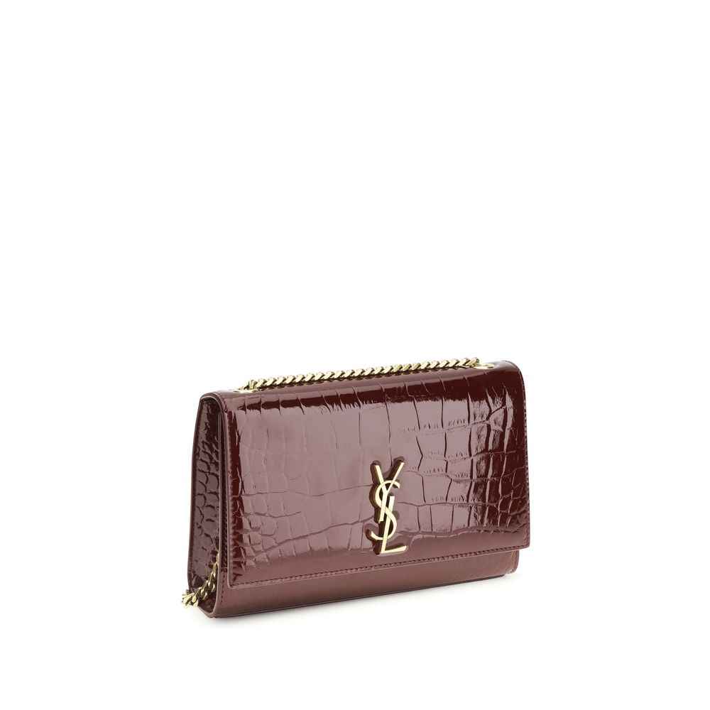 Saint Laurent Bordeaux Calf Leather Bos Taurus Shoulder Bag
