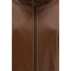 Balenciaga Brown Lamb Leather Bomber