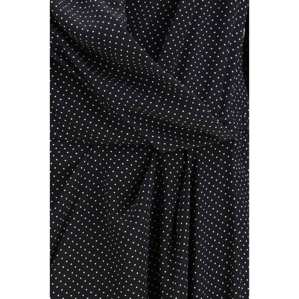 SA SU PHI Black Silk Long Dress