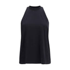 Darkpark Black Cotton Sleeveles T-Shirt
