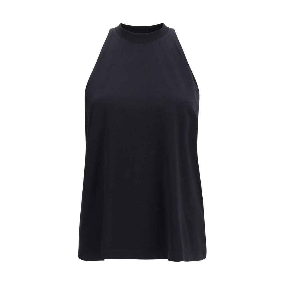 Darkpark Black Cotton Sleeveles T-Shirt