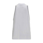 Darkpark White Cotton Tank Tops