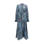 Etro Blue Cotton Casual Dress