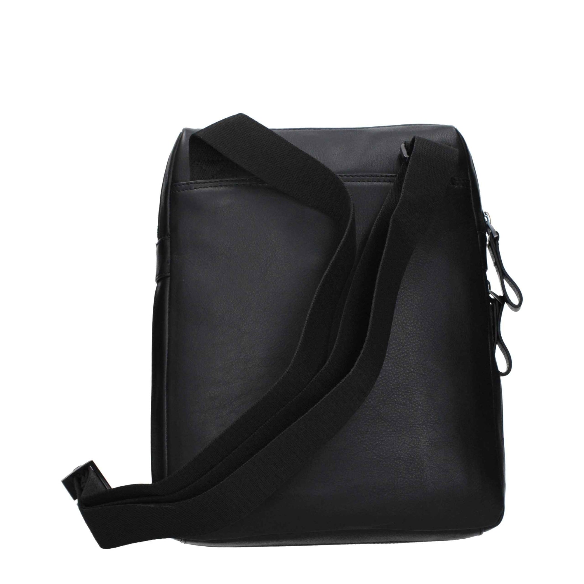 Piquadro Black Leather Crossbody Bag