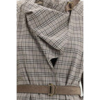 Burberry Gray Wool Casual Dress