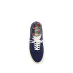 Barbour Blue Cotton Low Top Sneakers