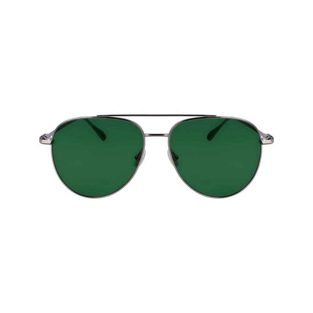 Ferragamo Gray Metal Sunglasses