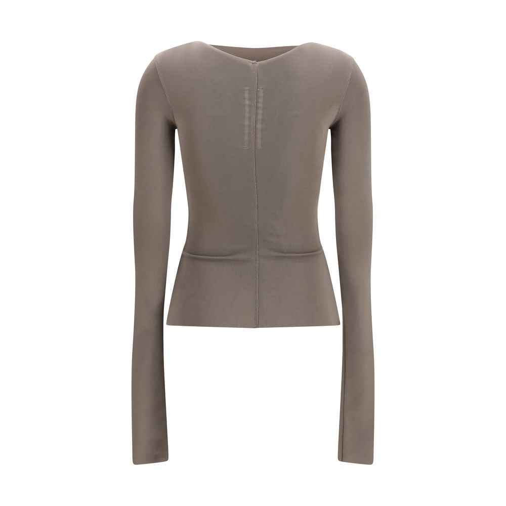 Rick Owens Gray Viscose Shirt