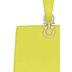 Ferragamo Bicolor Calf Leather Bos Taurus Clutch Bag
