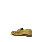 Saint Laurent Beige Calf Leather Bos Taurus Slip-On Loafers