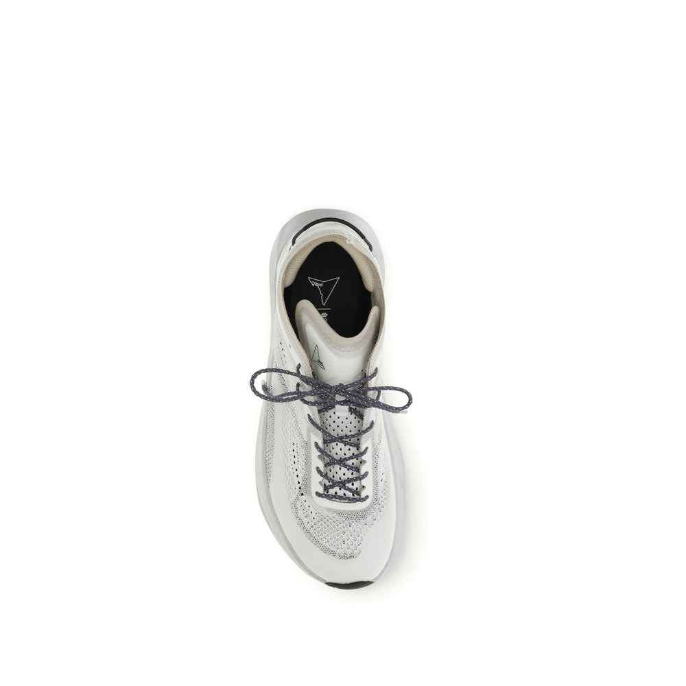 ROA White Fabric Athletic Sneakers