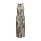 PINKO Beige Cotton Casual Dress