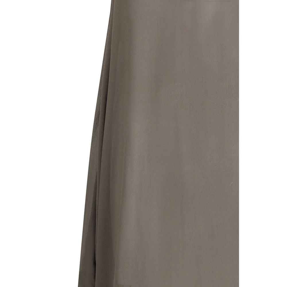 Rick Owens Gray Silk Casual Dress