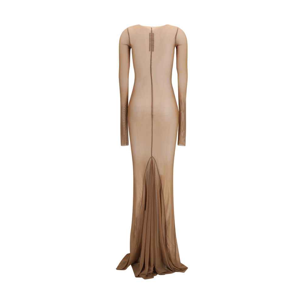Rick Owens Brown Polyamide Casual Dress