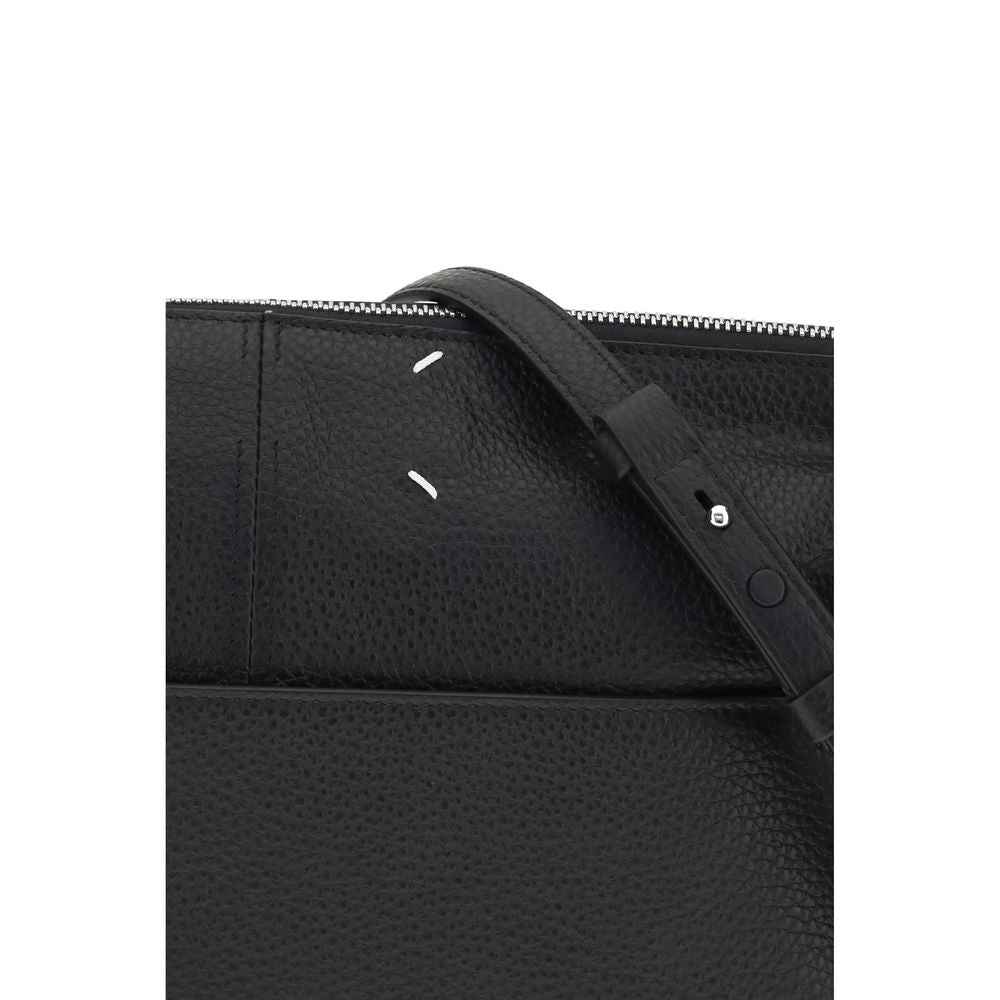 Maison Margiela Black Calf Leather Bos Taurus Clutch Bag