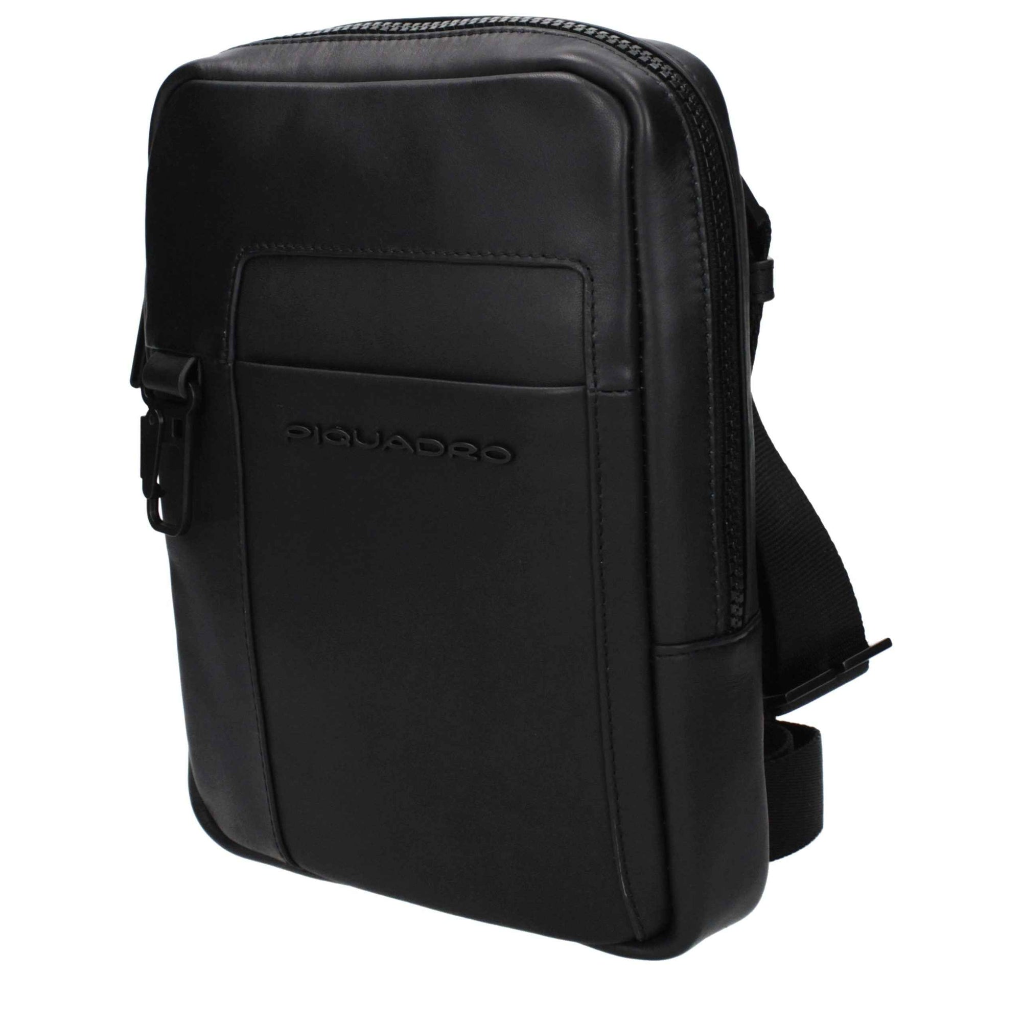 Piquadro Black Leather Crossbody Bag