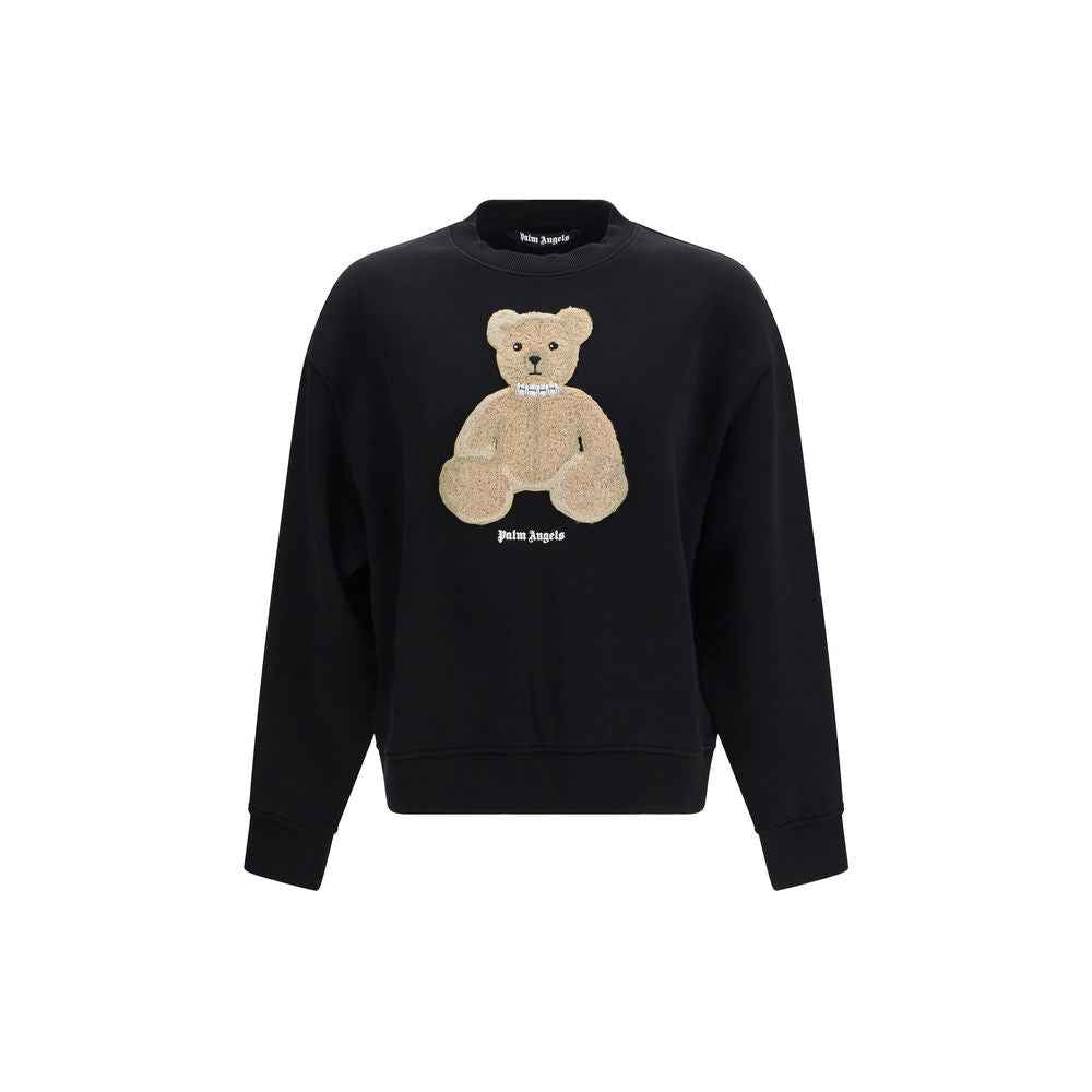 Palm Angels Black Cotton Sweatshirt