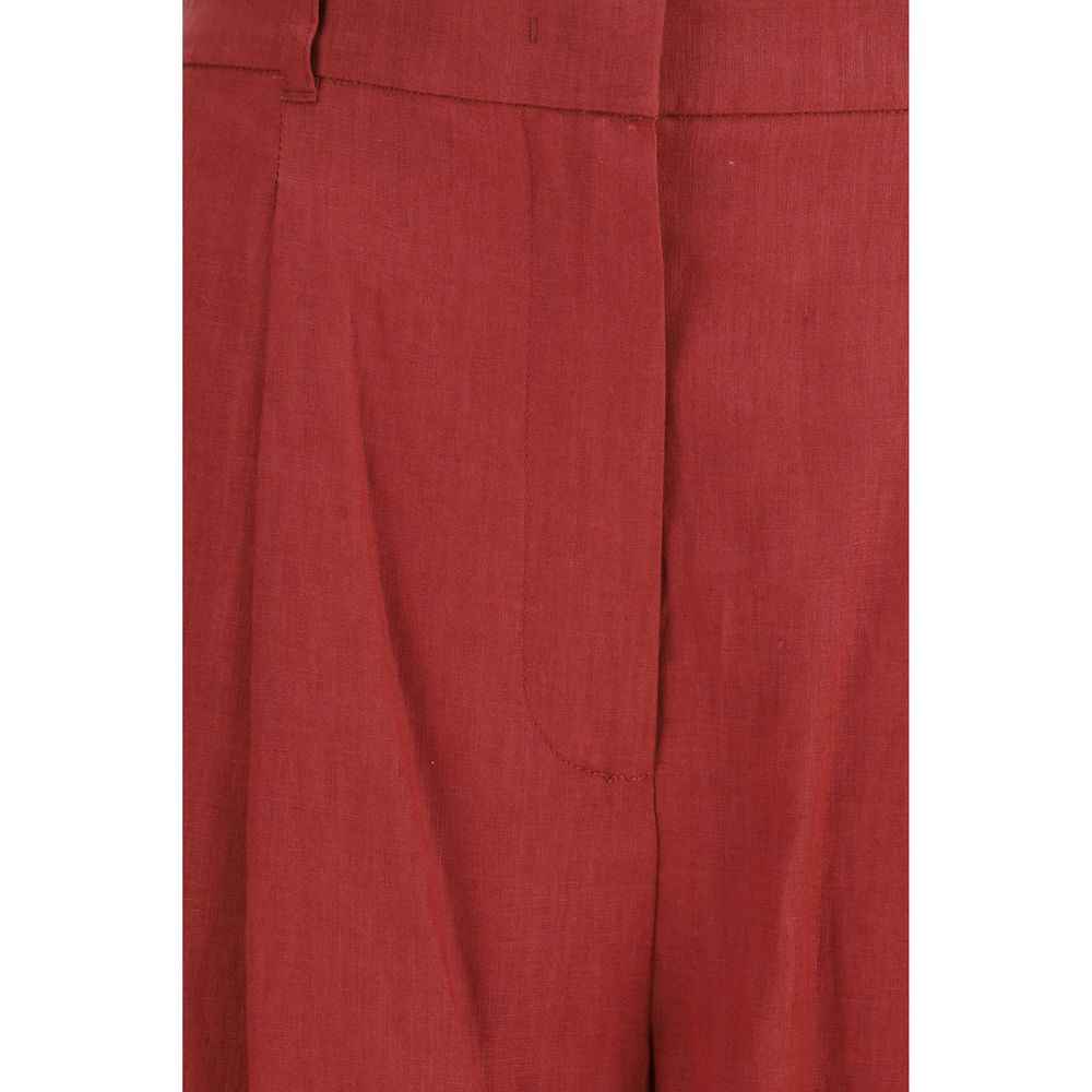 Max Mara Multicolor Linen Bermuda Shorts