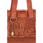 Chloé Multicolor Raffia Shoulder Bag