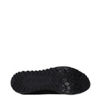 Jimmy Choo Black Fabric Slip-On Loafers