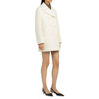 Prada White Wool Coat