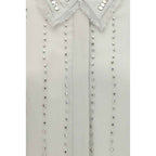 PINKO Gray Viscose Pattern Shirt