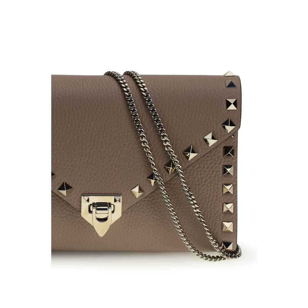 Valentino Garavani Brown Calf Leather Bos Taurus Wallet