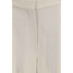 Brunello Cucinelli Beige Viscose Casual Pants
