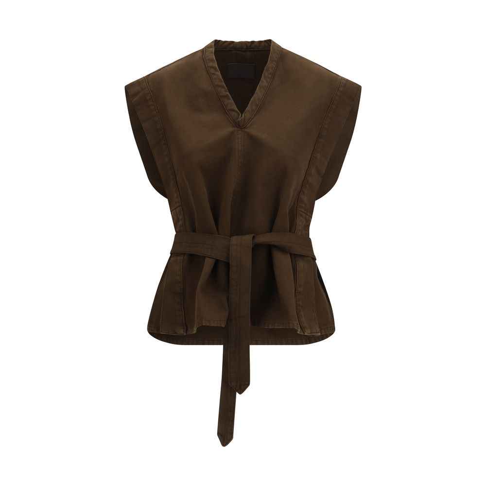 Lemaire Brown Cotton Blouse