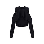 ALAINPAUL Black Cotton Cardigan