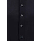 ALAINPAUL Black Cotton Cardigan
