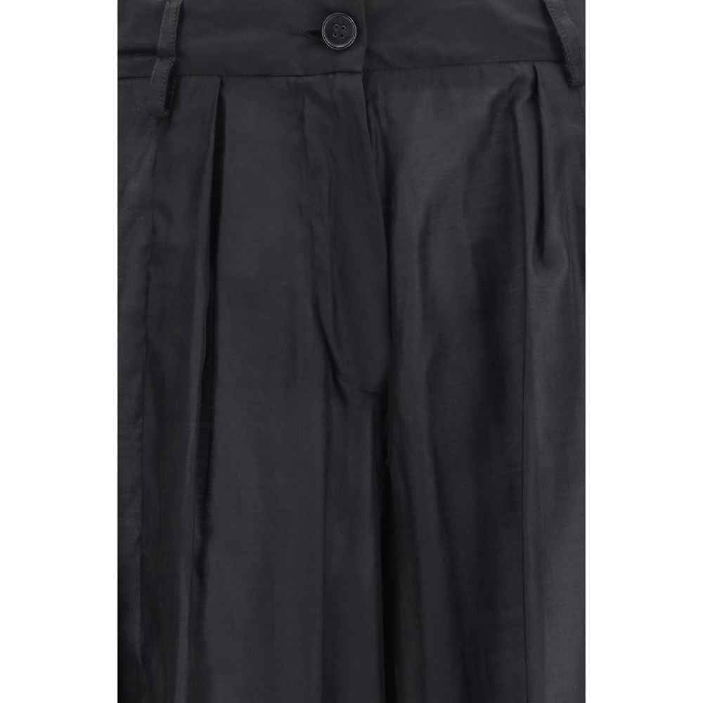 The Latest Black Polyester Casual Pants