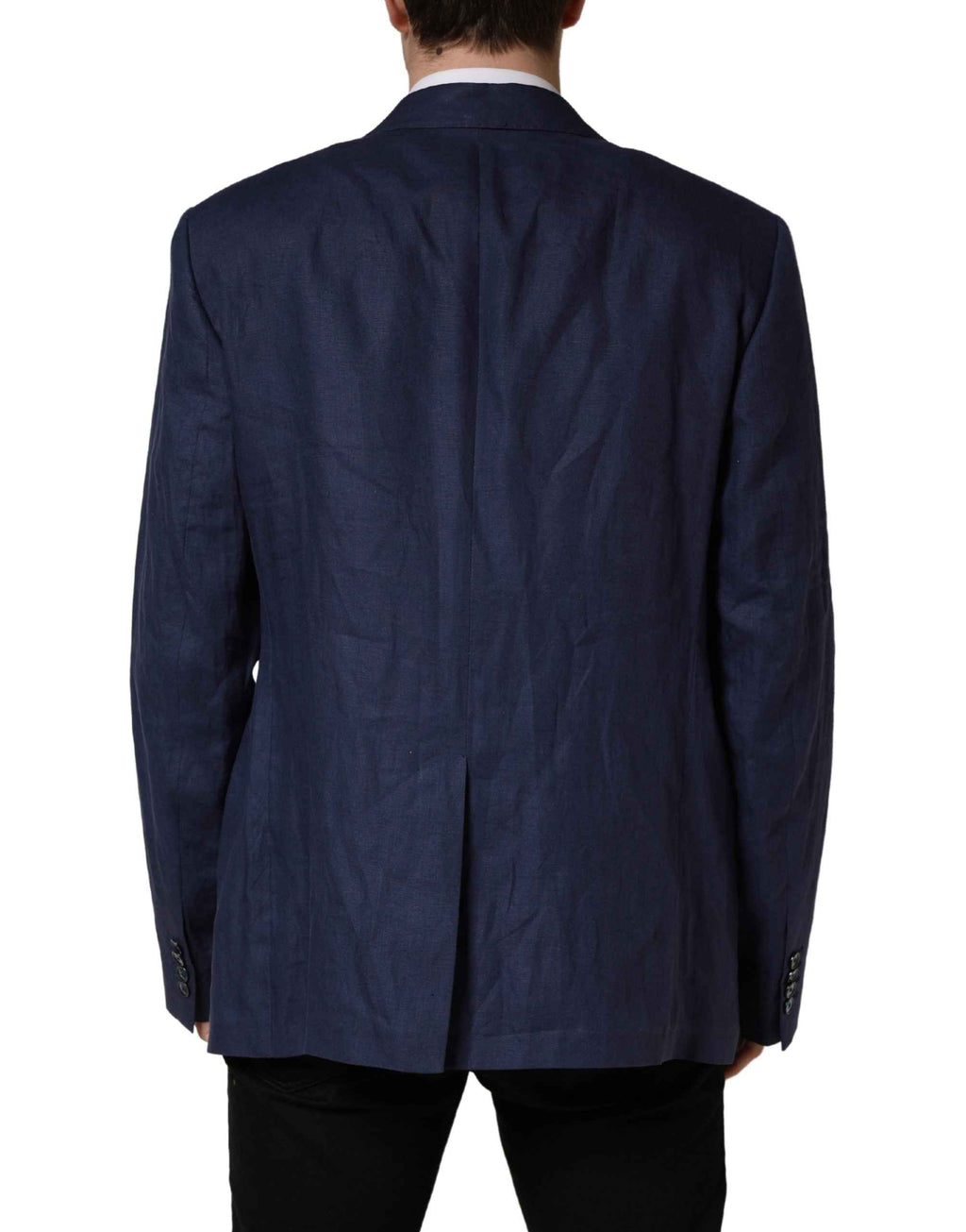 Dolce & Gabbana Blue Single Breasted 2 Button Suit Jacket
