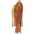 Desigual Beige Polyester Pattern Shirt