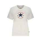Converse White Cotton Womens T-Shirt