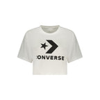 Converse White Cotton Womens T-Shirt