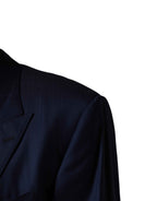 Dolce & Gabbana Blue Single Breasted 2 Button Suit Jacket