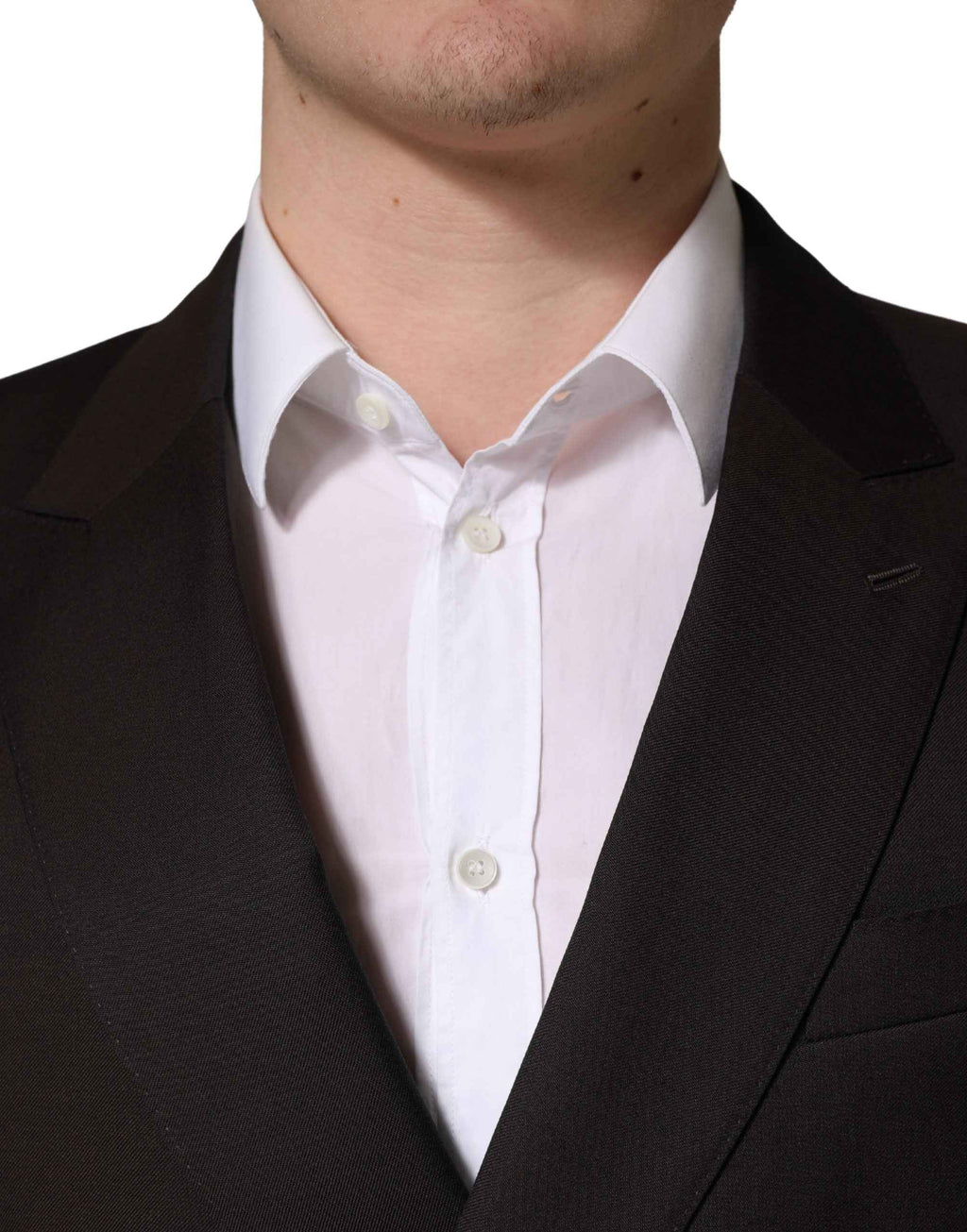 Dolce & Gabbana Dark Violet Wool Double Breasted Suit Jacket