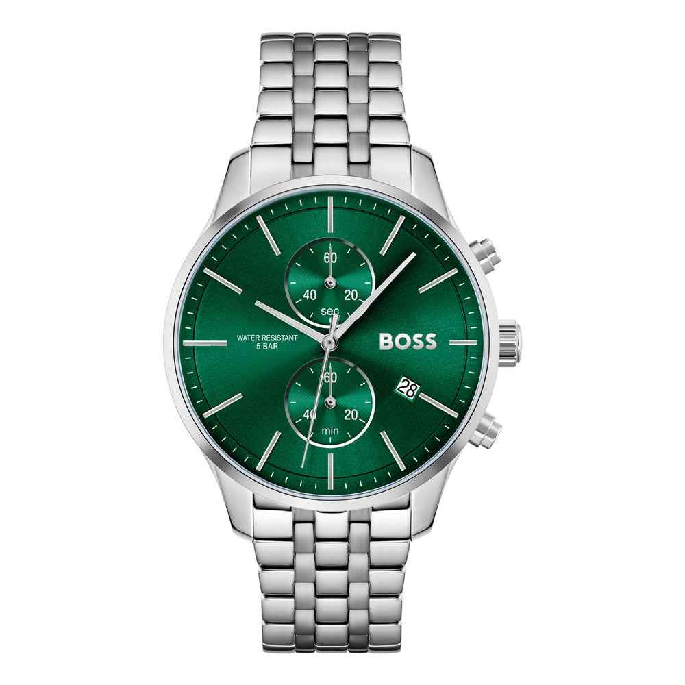 Hugo Boss Gray Stainless Steel Dress Watch