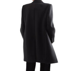 Saint Laurent Black Wool Coat