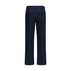 Burberry Blue Cotton Chino Pants