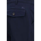 Burberry Blue Cotton Chino Pants