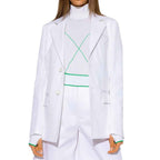 Bottega Veneta White Cotton Blazer