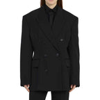Balenciaga Black Wool Coat