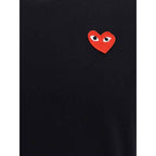Comme Des Garçons Play Black Cotton T-Shirt