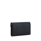 Saint Laurent Black Calf Leather Bos Taurus Shoulder Bag