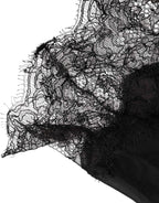 Dolce & Gabbana Black Silk Lace Lingerie Chemise Top Underwear
